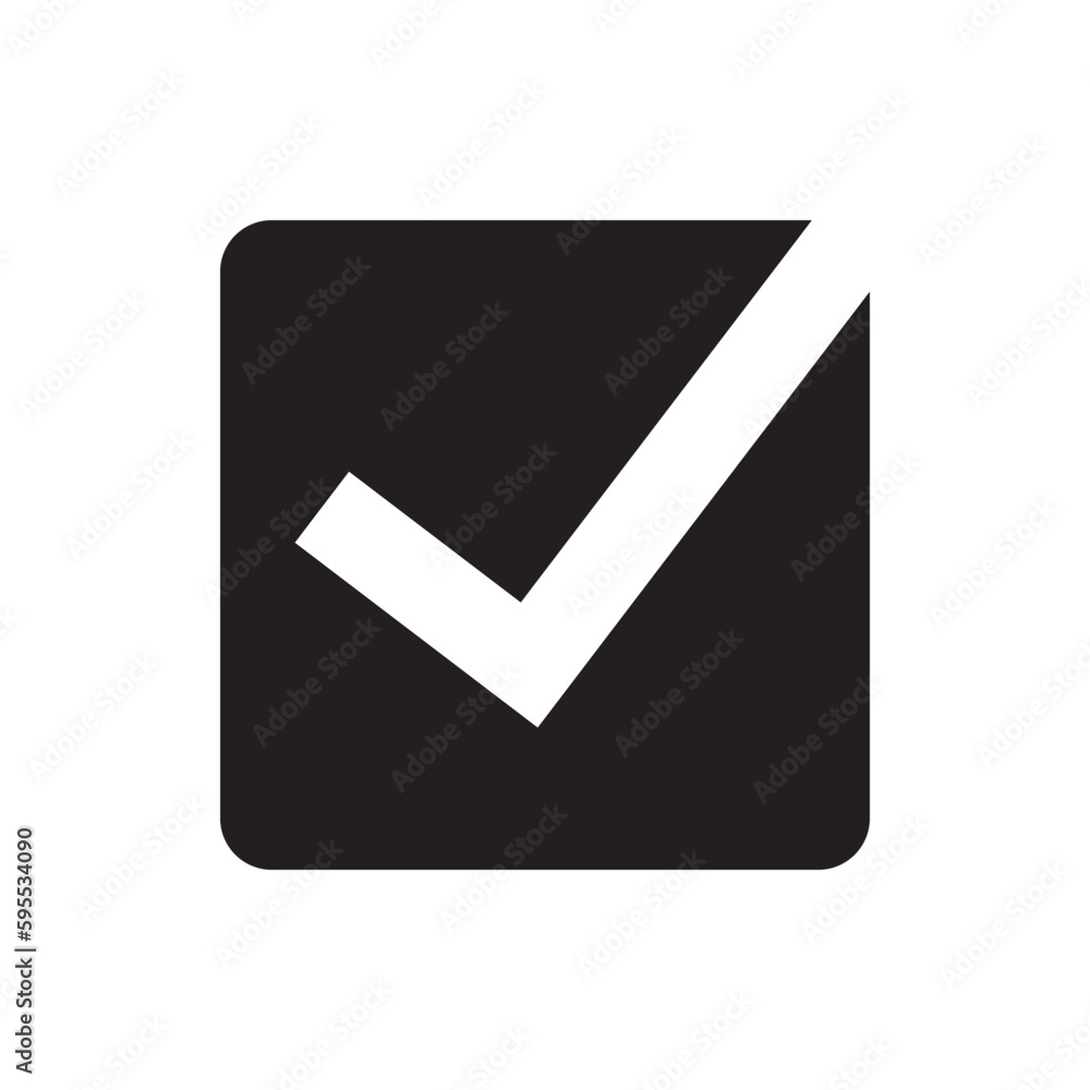 Checkmark box icon,Tick mark symbol, Election vote concept, logo, app, UI, Vector illustration Checkmark box icon,Tick mark symbol, Election vote concept, logo, app, UI, Vector illustration