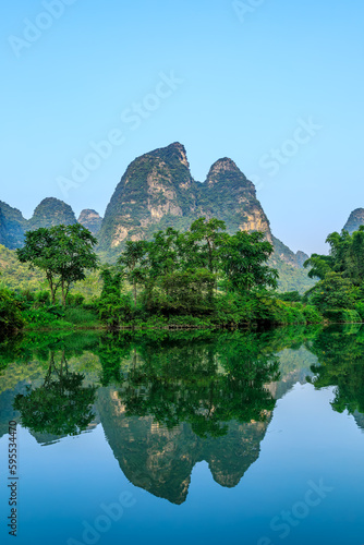 Fényképezés Landscape of Guilin, Li River and Karst mountains