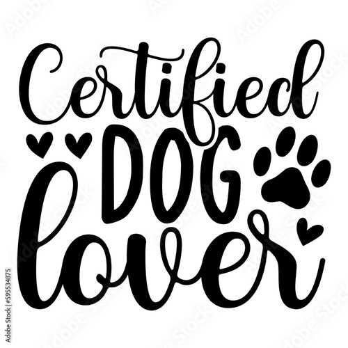 Certified Dog Lover svg