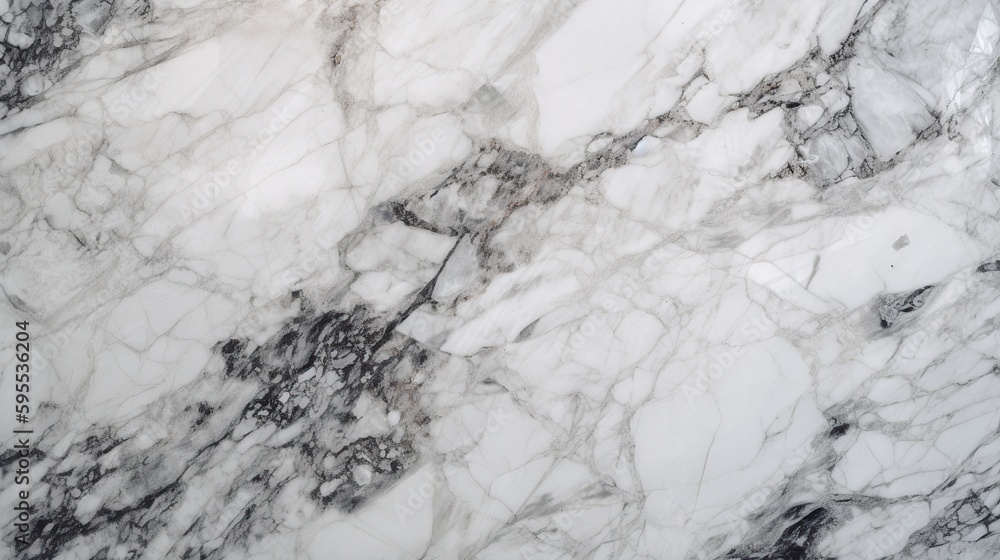 Obraz premium White and black marble texture background, AI concept