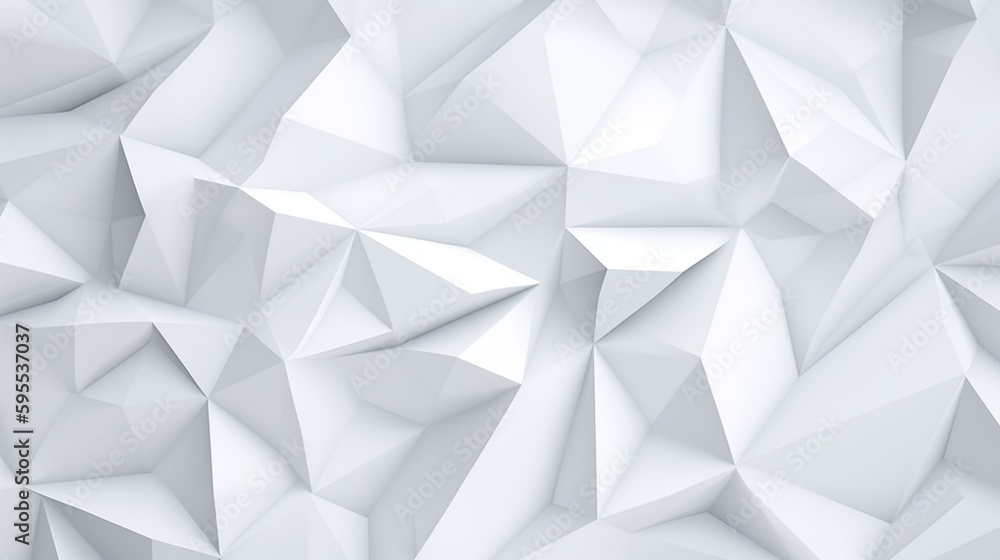 Abstract white 3d polygonal pattern texture background, AI concept Abstract white 3d polygonal pattern texture background, AI concept