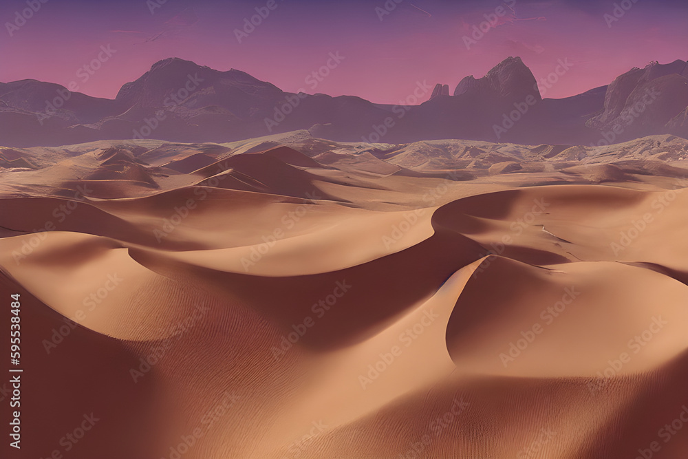Naklejka premium 砂漠