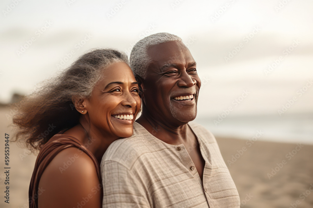 Obraz premium Beach Couple Photography Like Never Before - AI Generated.
