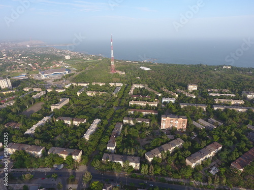Panorama of the Mariupol and Sea of Azov Before the war