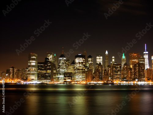 New York City Skyline at Night © Noah