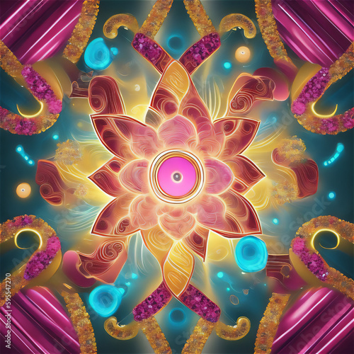abstract colorful background. Generative AI.	
