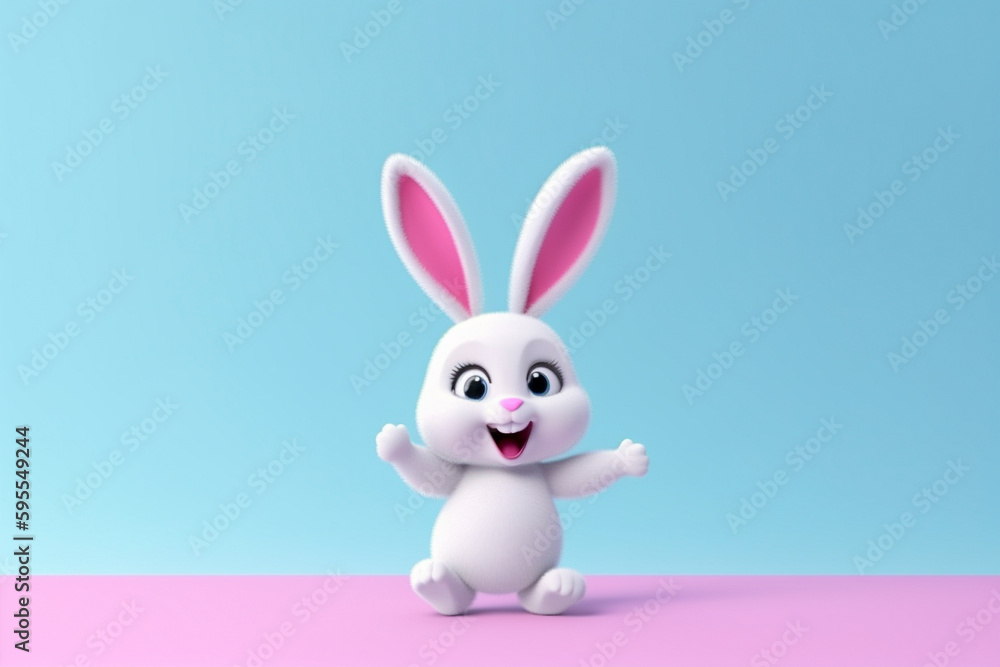かわいい白うさぎ Generative AI かわいい白うさぎ Generative AI