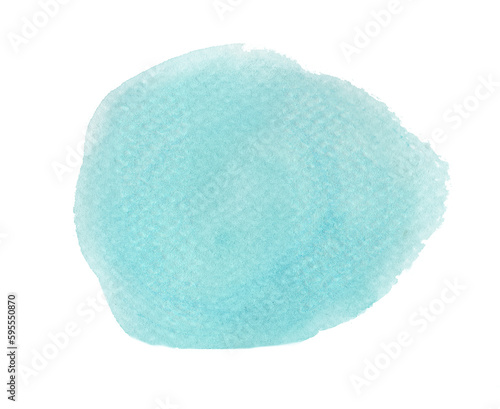 Round watercolor splashes. circle elements for design.