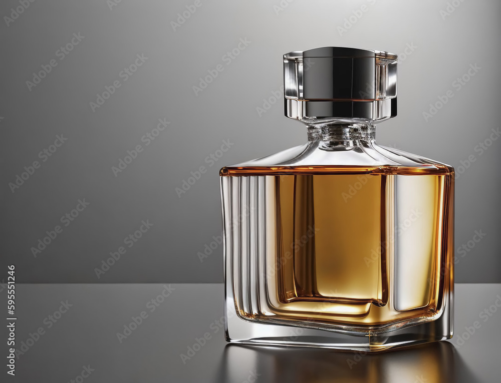 Luxury Perfume Bottle with Elegant Design. Generative AI Luxury Perfume Bottle with Elegant Design. Generative AI
