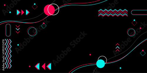 Abstract background copy space design with neon style color