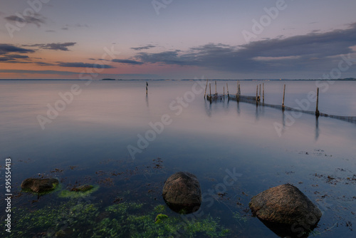 Three stones in the water