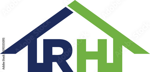 rh real estate logo design