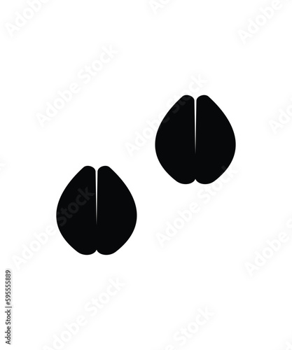 camel footprint icon, vector best flat icon.