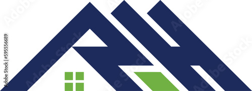 rh real estate logo design