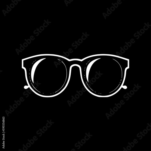 Sunglasses - Minimalist and Flat Logo - Vector illustration