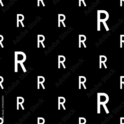 Alphabet R Uppercase Seamless Pattern M_2304002