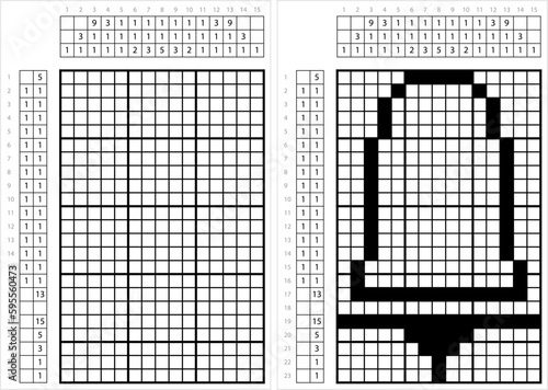 Ear Plug Icon Nonogram Pixel Art M_2304001