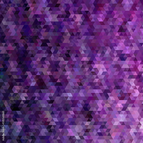 Dark purple vector shining triangular background. Creative geometric illustration in Origami style with gradient. New texture for your design. Black triangular background. Geometric illustration. Vect