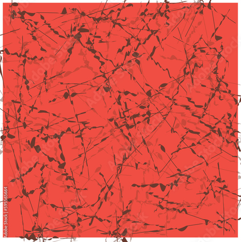Imitation of a red wall or hot surface with cracks.
