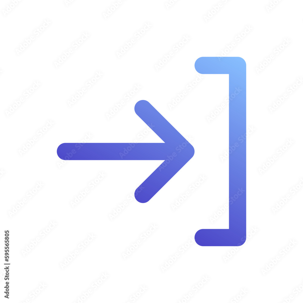 sign in gradient icon sign in gradient icon
