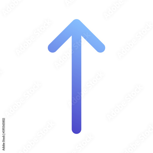 up arrow gradient icon