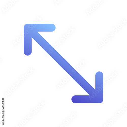 resize gradient icon