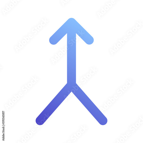 one way gradient icon