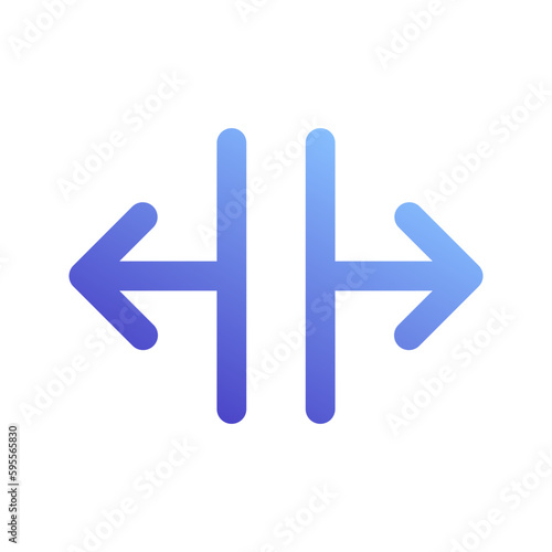 width gradient icon