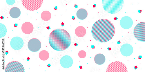 Abstract graphics white background design with social media colors, neon style modern copy space
