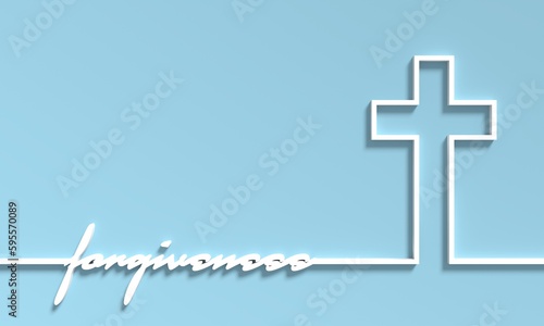 Quadro em tela Christianity concept illustration