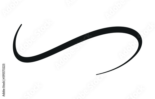 Vector Illustration Of A Set Of Thin Abstract Wavy Lines With Squiggle  Elements And Swoosh Swash And Underline Strokes Isolated Vector, Sport,  Style, Background PNG and Vector with Transparent Background for Free