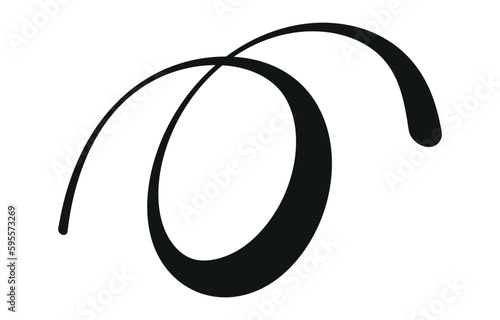 Swoosh, swash underline stroke set.Abstract wavy thin line. Squiggle elements. Vector isolated illustration