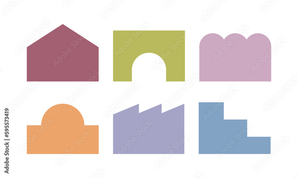 Background pattern illustration graphic of colorful, geometric, abstract form shapes. Background pattern illustration graphic of colorful, geometric, abstract form shapes.