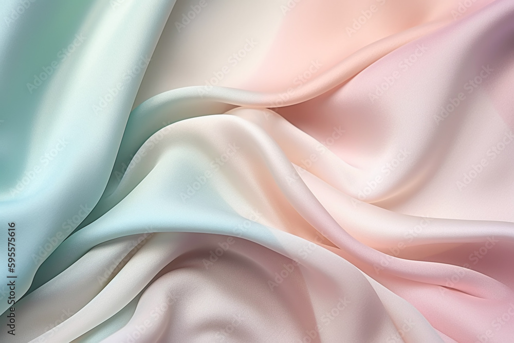 waves of silk fabric, Generative AI waves of silk fabric, Generative AI