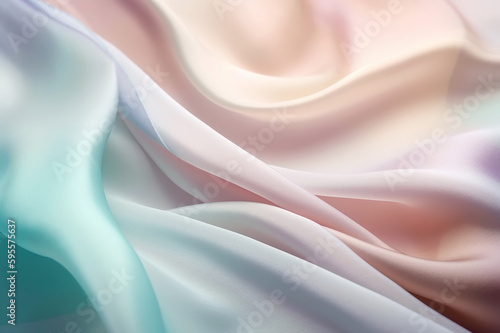 waves of silk fabric, Generative AI