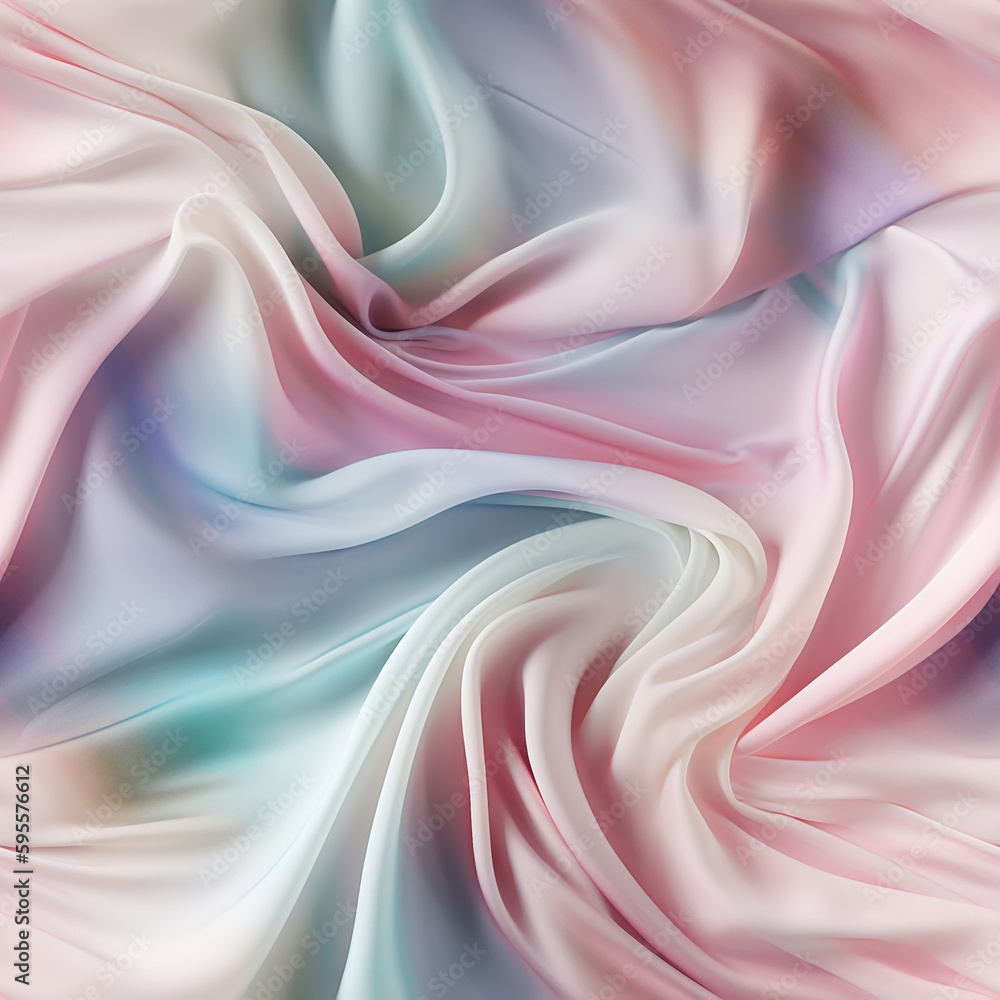Obraz premium waves of silk fabric, seamless pattern 