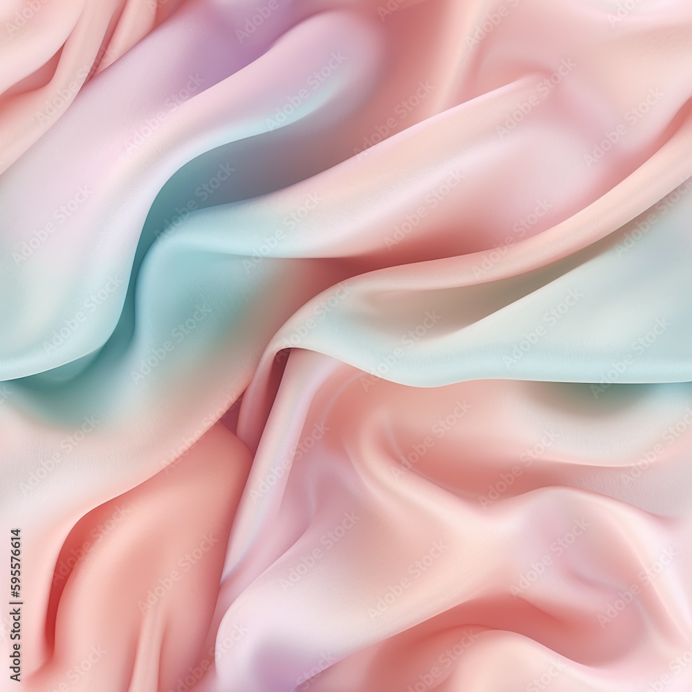 Obraz premium waves of silk fabric, seamless pattern 