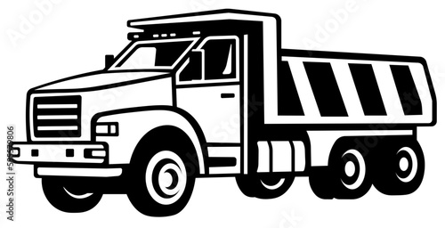 Dump truck SVG, Gravel And Sand Truck SVG, Construction SVG	