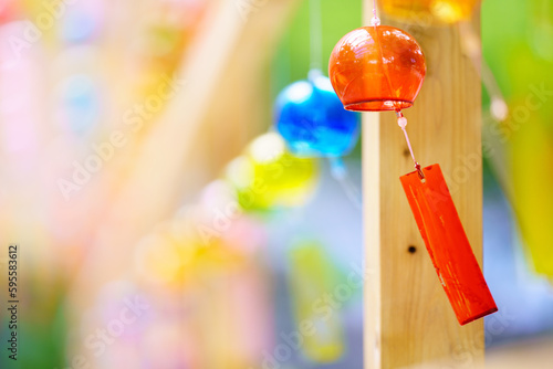 カラフルな風鈴
