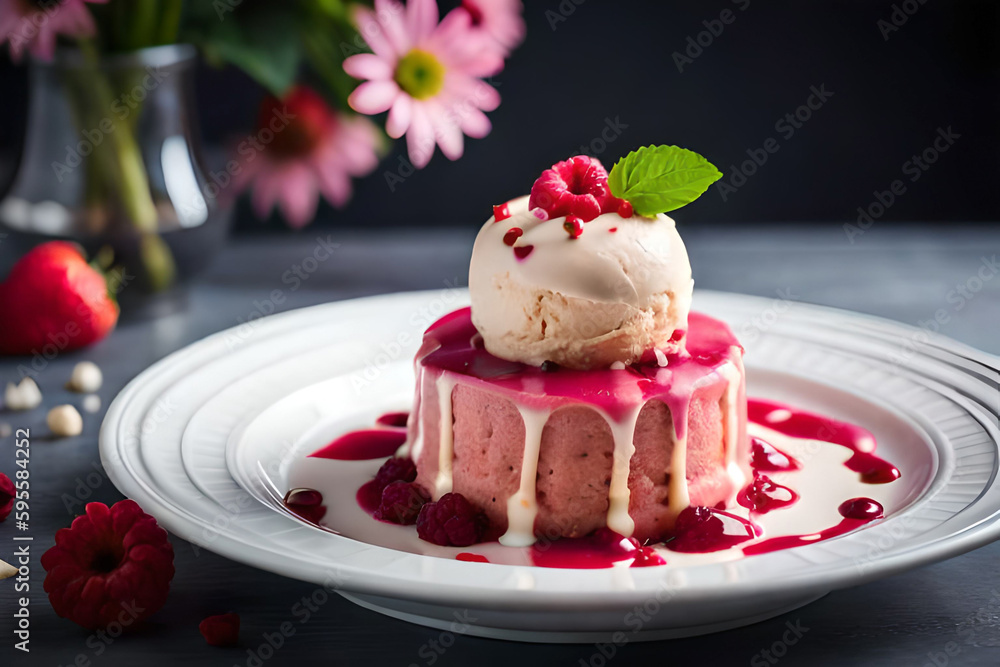 chocolate cake with strawberry chocolate cake with strawberry
