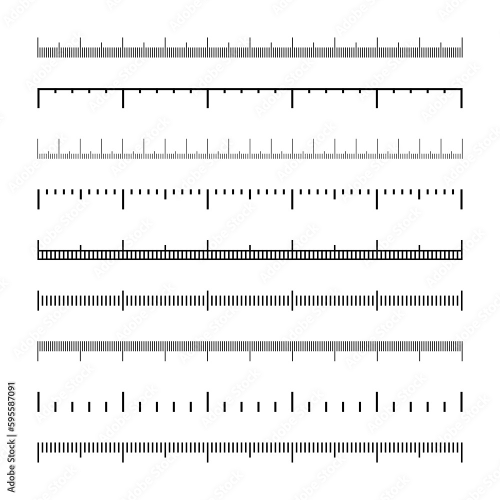 various-measurement-scales-with-divisions-realistic-scale-for