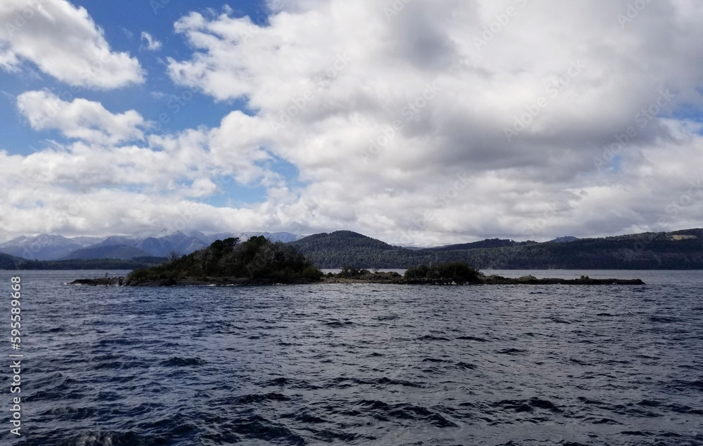 clouds over the lake in Bariloche