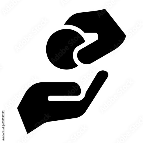 subsidy glyph icon