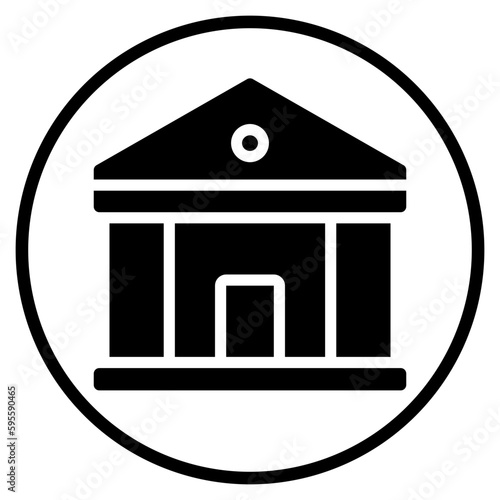 bank glyph icon