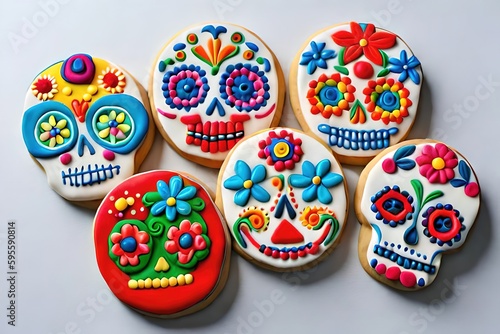 Day of The Death, Made by AI, Artificial Intelligencie, coockies