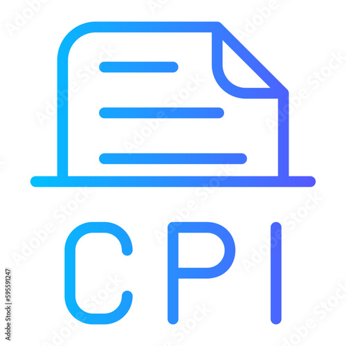 cpi gradient icon