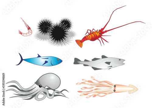 icone cibo di mare