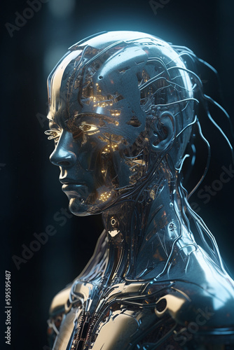 Future Cyborg Woman