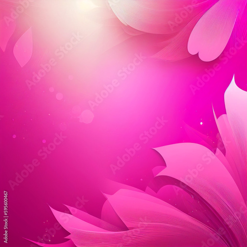 pink background with flowers-generated using AI