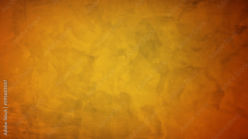 creative gradient yellow concrete wall, architectural exposed stucco used as background for modern concept design. gradient orange empty cement for editing text present on free space backdrop.